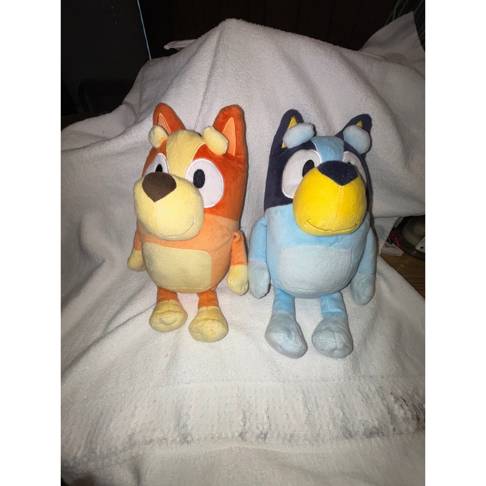 Bluey and Bingo Plush Stuffed Animals Dog Cartoon Characters Set
